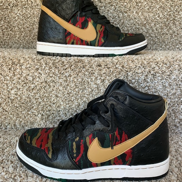 nike dunk tiger camo
